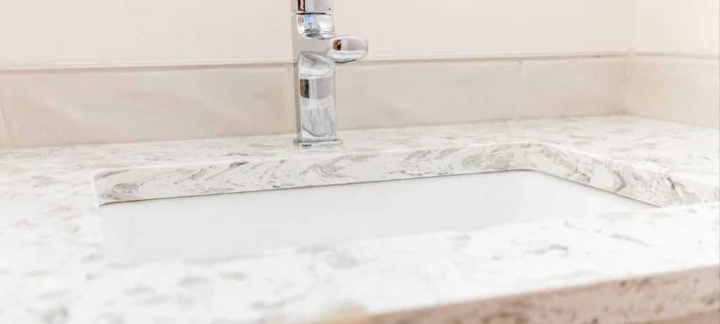 Custom bathroom countertop